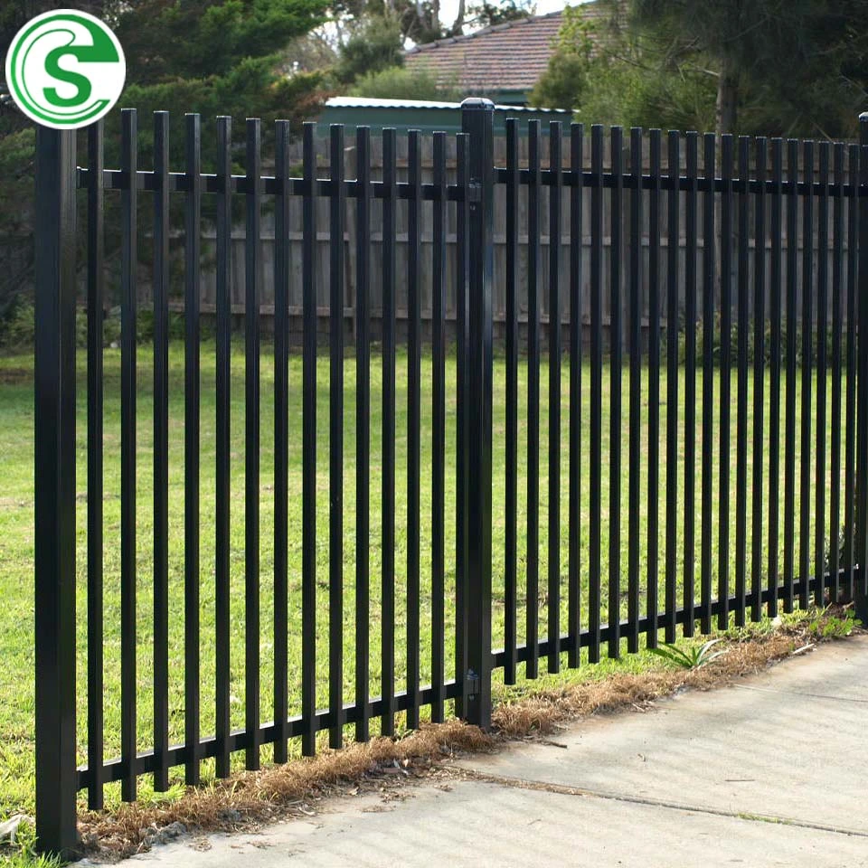 8FT Galvanized Decorative Garden Fence Steel Fence Panels to USA