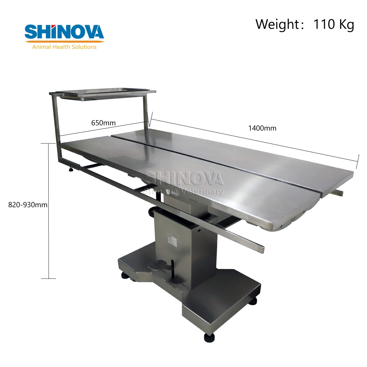 Utilisation de la table hydraulique Table chirurgicale vétérinaire utilisée en opération