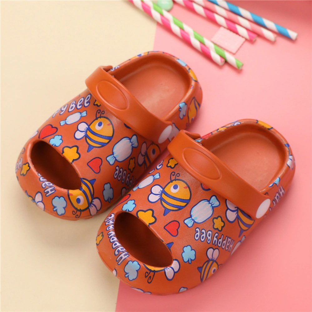 Los niños niñas chicos zapatillas Zapatos de abeja de dibujos animados de niño Sandalias bebé verano Indoor zapatillas sandalias de natación para niños de la playa