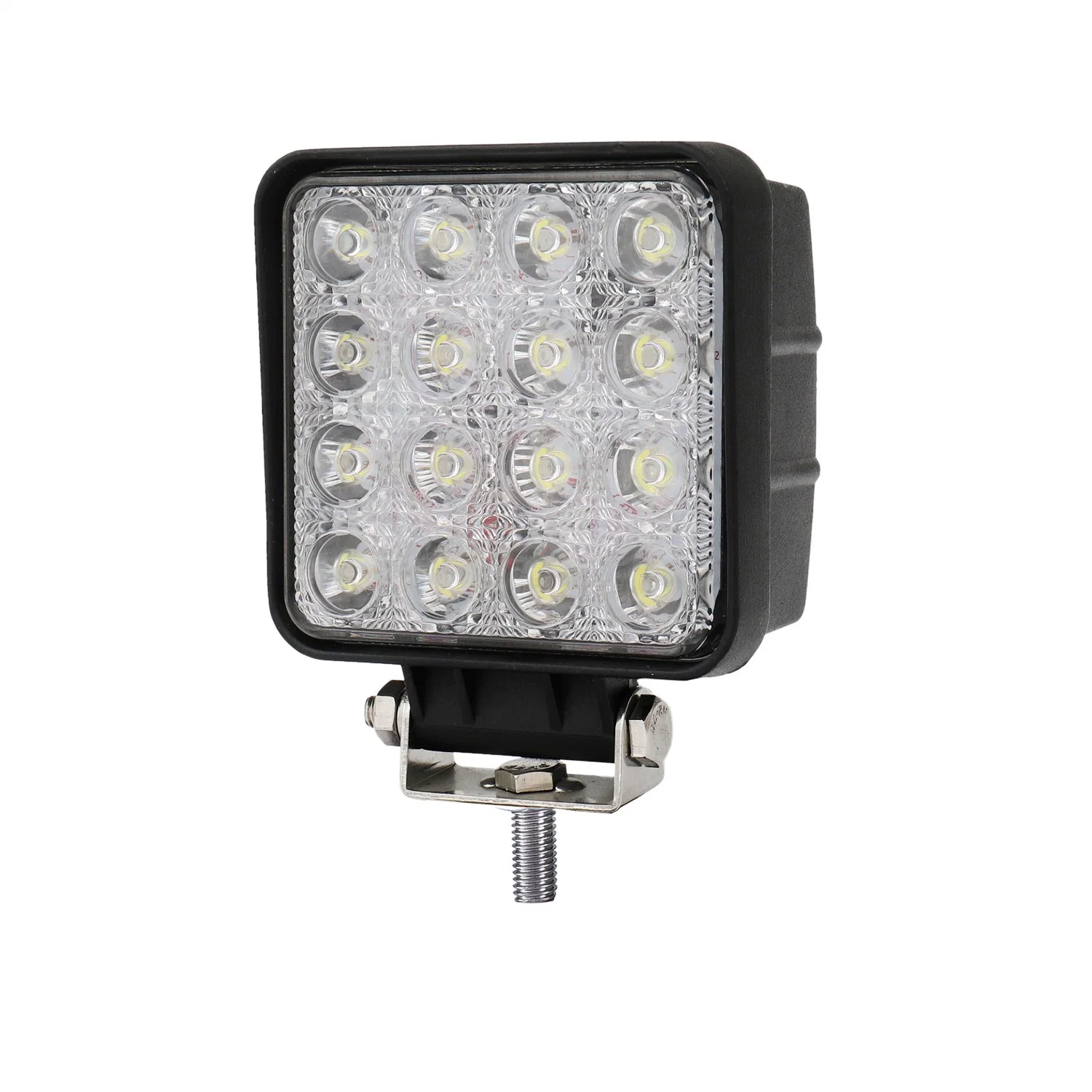 Square ECE R10 48W 4 pulgadas de luz LED de trabajo para la carretilla/remolque/carretilla/Tractor agricultura