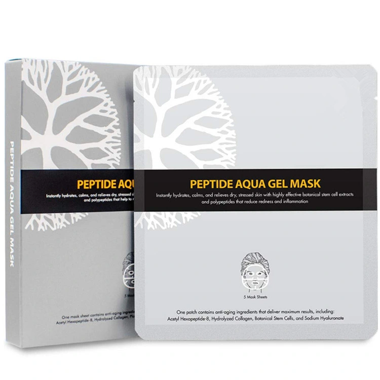 Cosmetics Peptide Aqua Gel Mask Soothing Cooling Facial Sheet Mask Skin Care