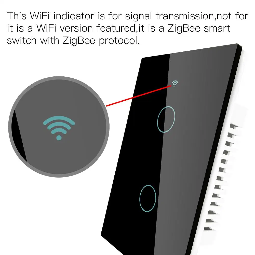 ZigBee/WiFi Tuya Smart Electrical Touch Switch Fernbedienung Glas Touch Lichtschalter mit Neutral oder No Neutral optional