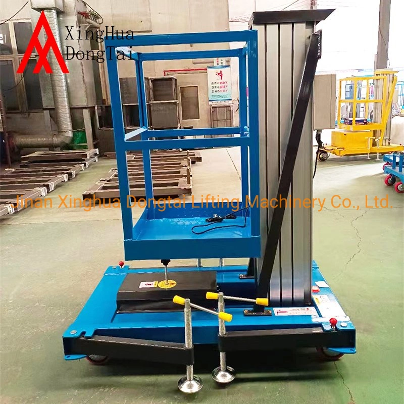 100kg 200kg One Man Lift Aerial Work Platform Aluminium Goods Lift