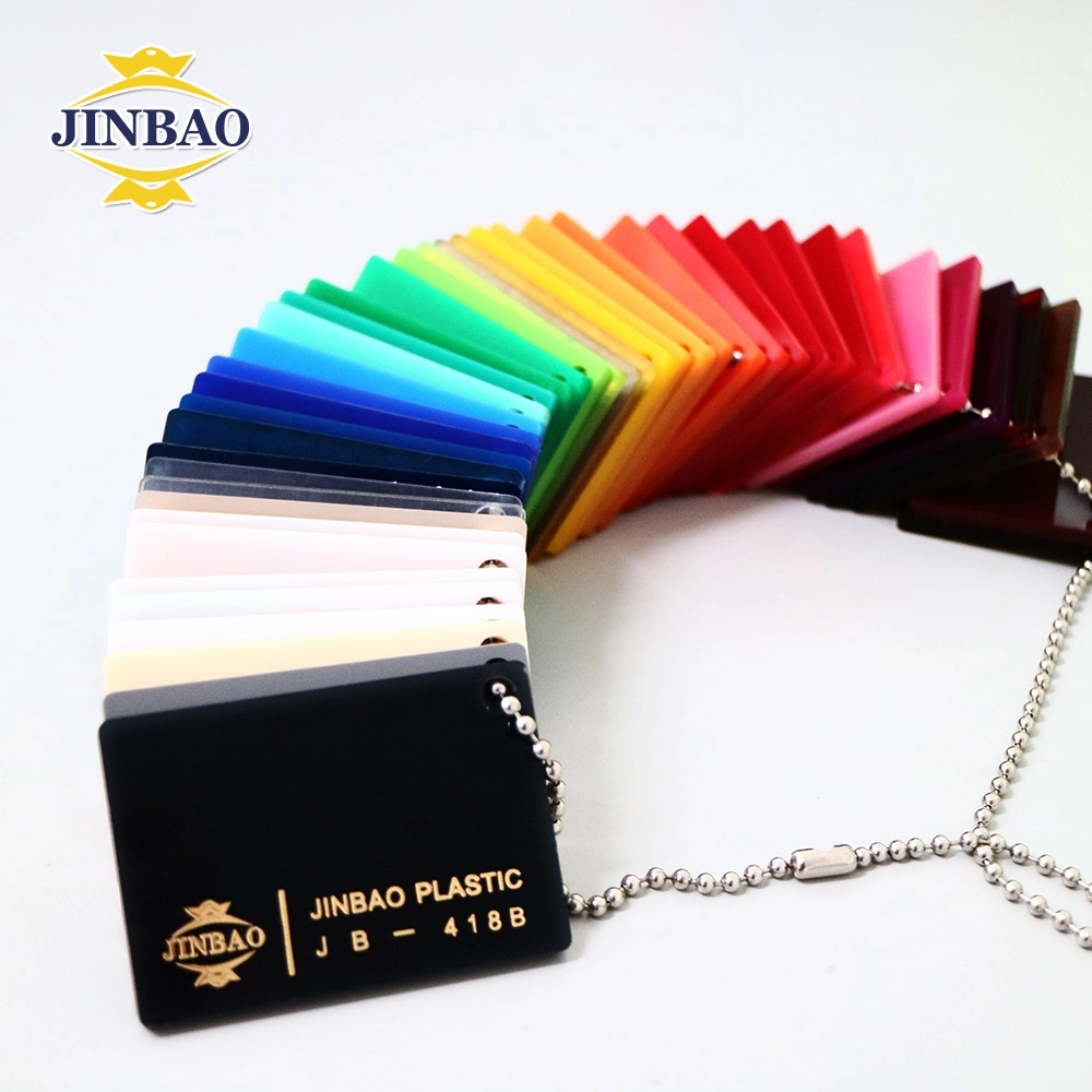 Seda Jinbao 2mm 3mm 4mm de Serigrafía sobre PMMA Lowes Metacrilato Color de lámina de plástico transparente acrílico