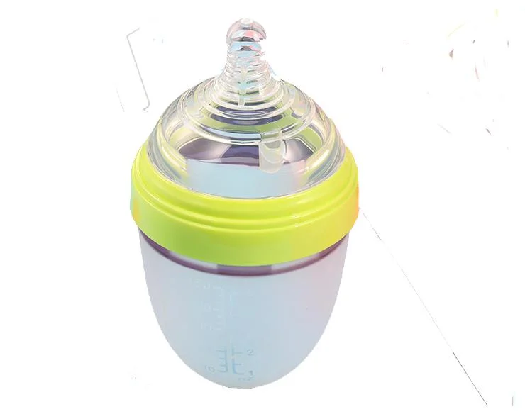 Silicone Squeeze Eco-Friendly Training Baby Feeding Bottle