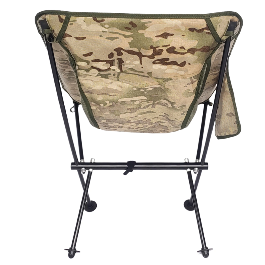 Custom Outdoor Camouflage Chair Picnic Beach Chair Fishing Aluminum Alloy Camp Folding Chair