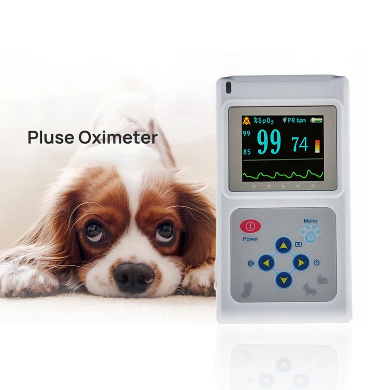 Instrumento médico veterinario digital pulsioxímetro portátil Vet animal portátil Pulsioxímetro PET