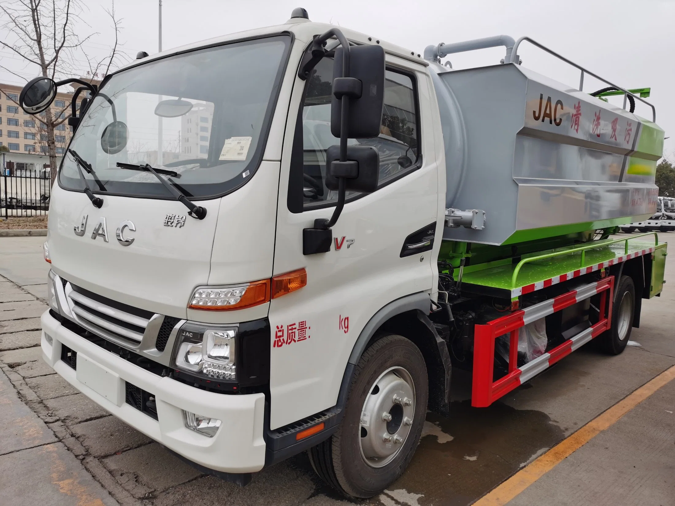 JAC Jet VAC Combo Truck Jet-VAC Combination Sewer Truck Clean Water Tank 4.5m3 Sewage Tank 6 M3 Liquid Ring Vacuum Pump Sk12