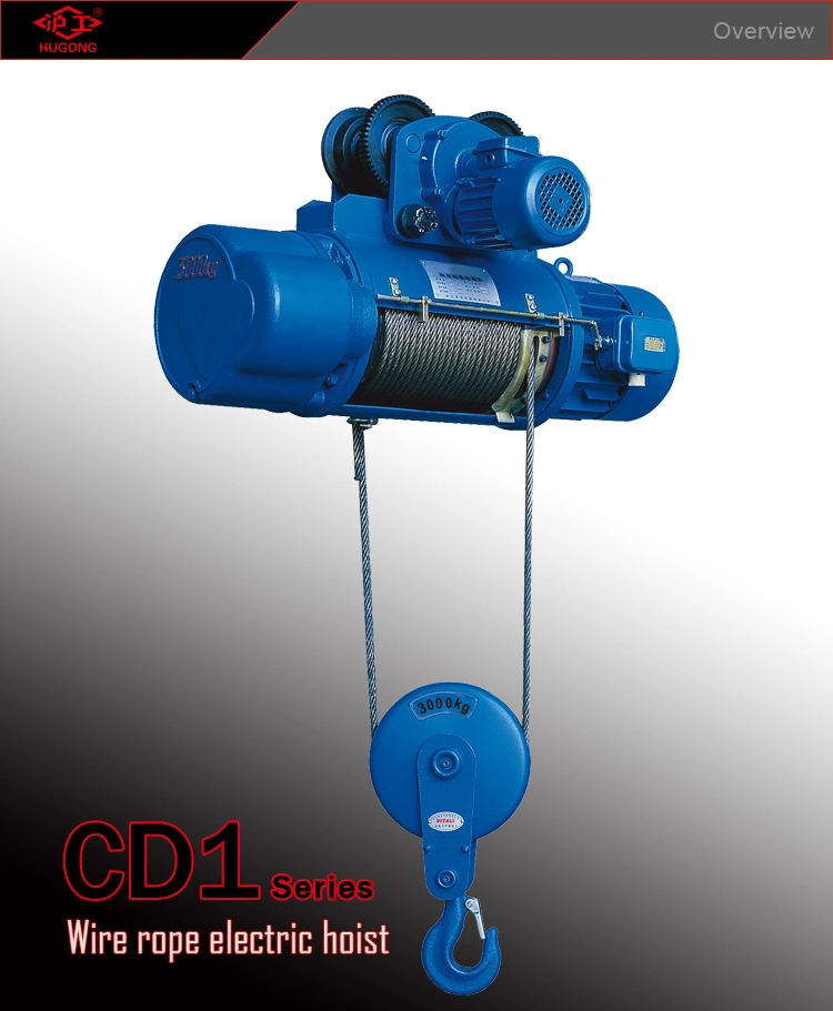 Electric Cable Hoist, 1t 5t 10t Electric Wire Rope Hoist