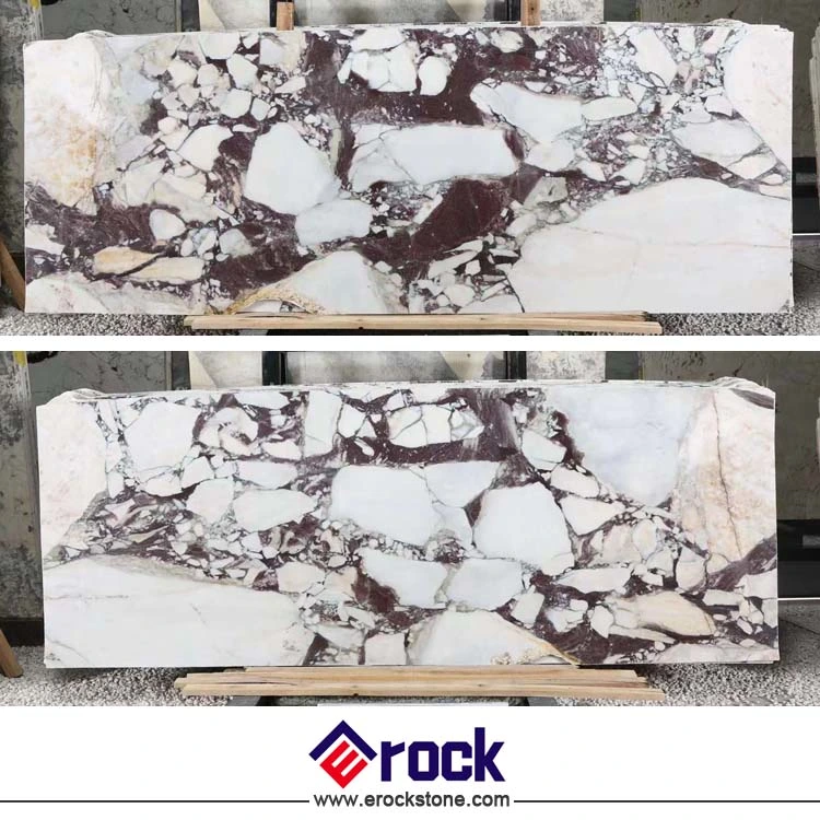 High quality/High cost performance  White Calacatta Viola Violet Marble Slabs for Countertops and Home Decoration