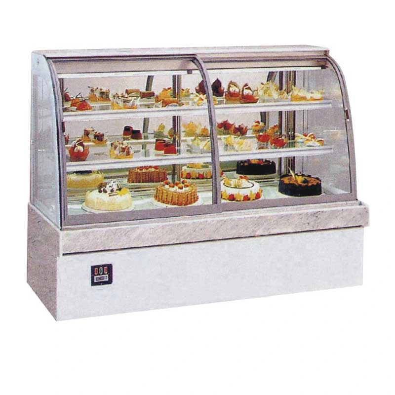 Commercial Display Fridge Cake Showcase 3 Layers Length Heated Glass