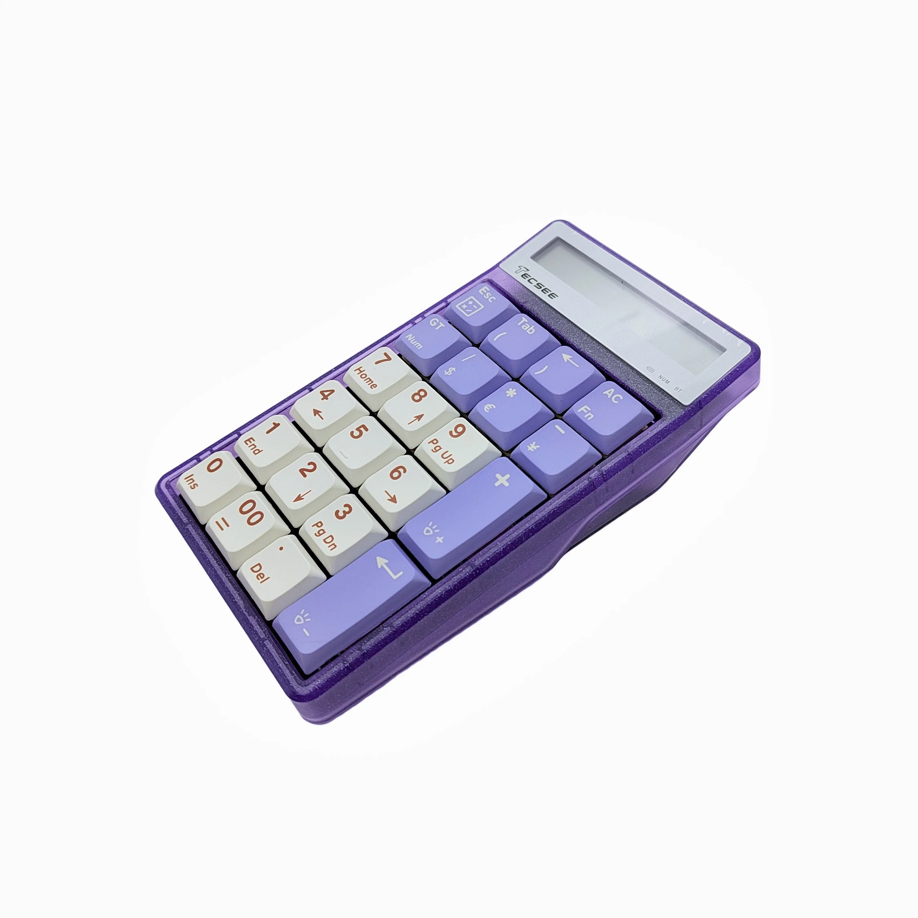 Tecsee Purple Black Smart Mechanical Numerische Tastatur Elektronischer Rechner