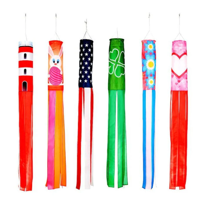 Waterproof Wind Direction Measurement Backyard Garden Hanging Decor Windsock Rainbow Pride Flag