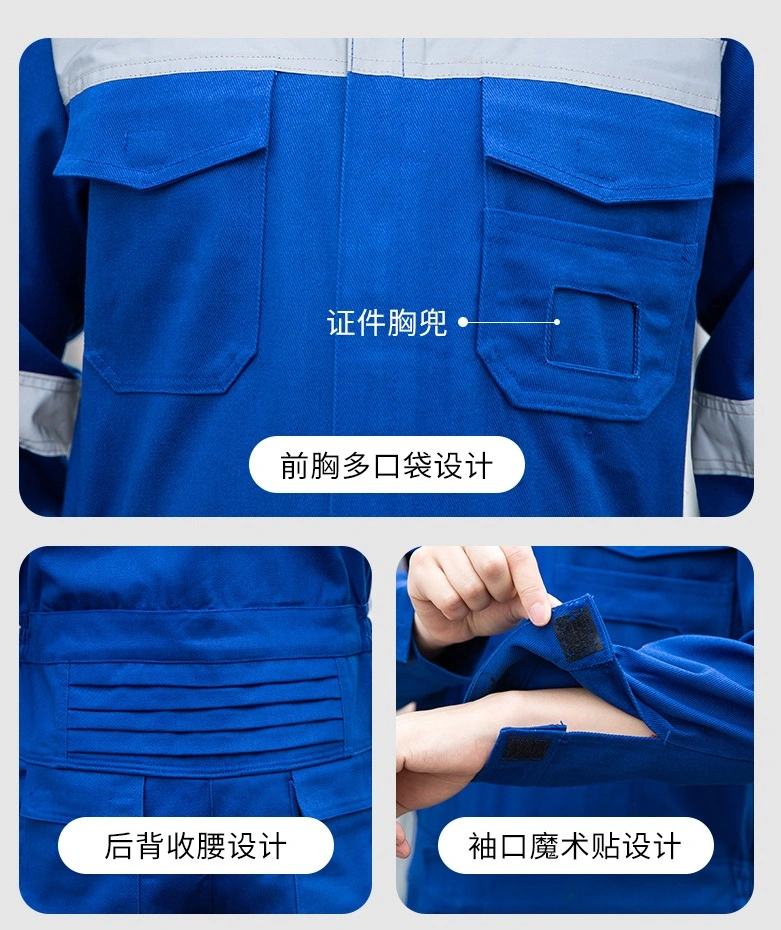 Factory OEM Coverall Hi Vis Safety Reflective Fire Retardant Workwear Uniforms Labor Clothing