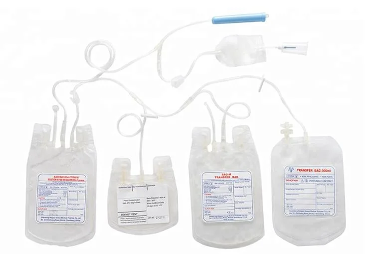 Sterile Triple Cpd+Sagm Blood Bag for Human Blood Transfusion