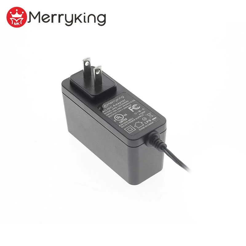 New Design Black Wall Us Pin Power Adapter DC 5V 4A 12V 3A 24V 1.5A DC Output Power Supply Approved UL FCC Certifications