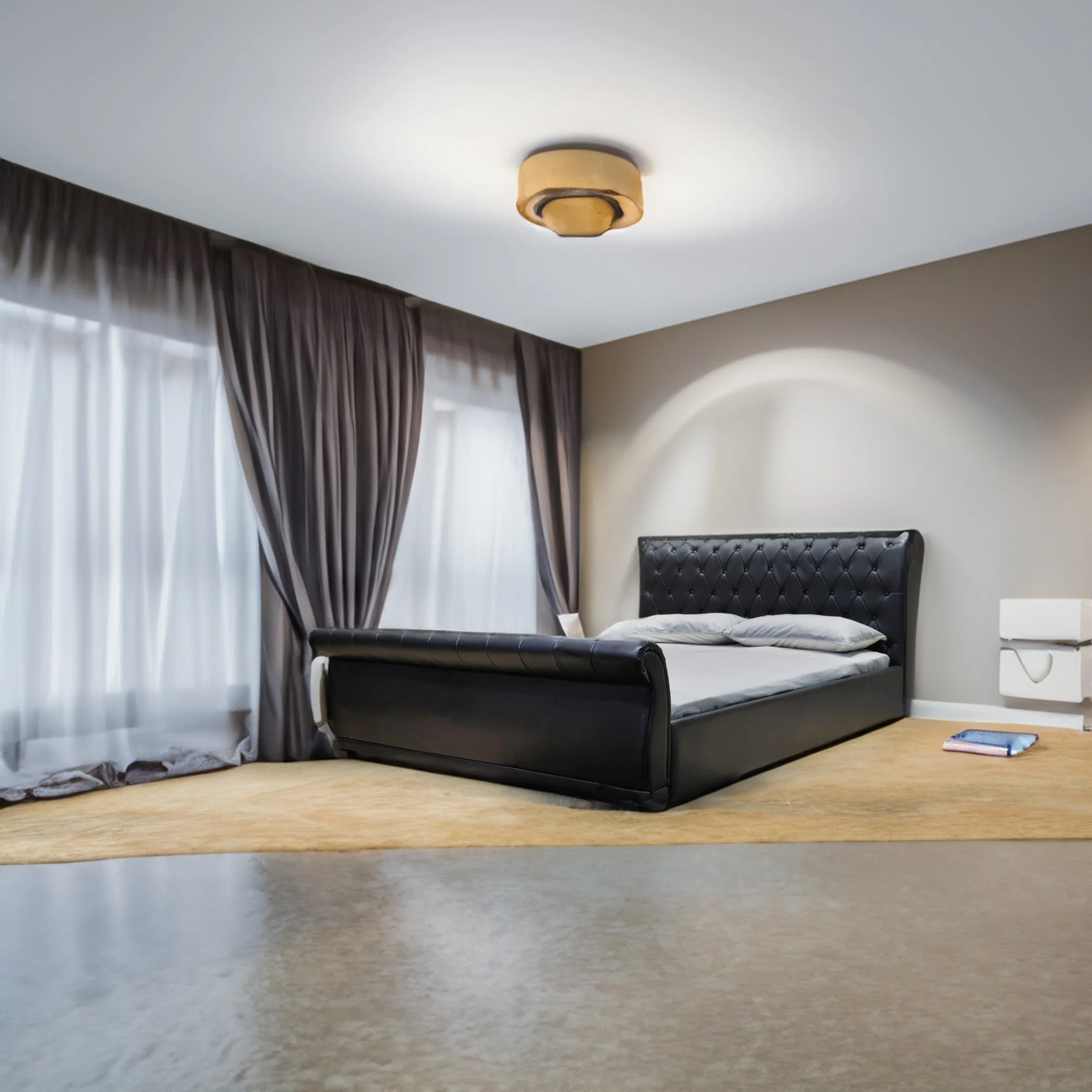 Doble Huayang caliente americana dormitorio cama de diseño personalizado de muebles de salón