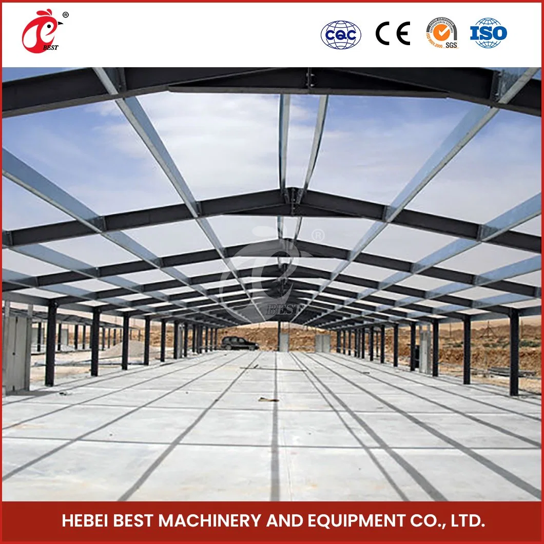 Bestchickencage Steel Poultry House China Structure Steel Chicken Houses Manufacturing Automatic Poultry Chicken Farmhouse Wholesale/Supplier Light Steel Poultry House