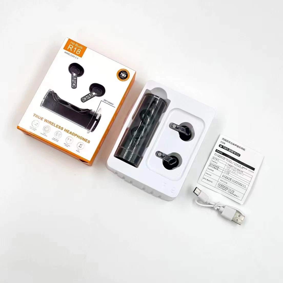 Hyx R18 Wireless Earphones Bluetooth Headphone Tws Music Calling