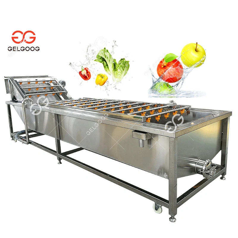 Commercial Best Spray Air Bubble Apple Washer Washing Fruit and Vegetable Cleaner Machine Price