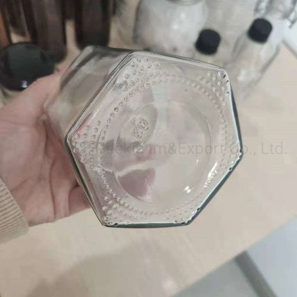 Bourrage Hexgonal Ceekie gros pot de verre de verrerie de miel