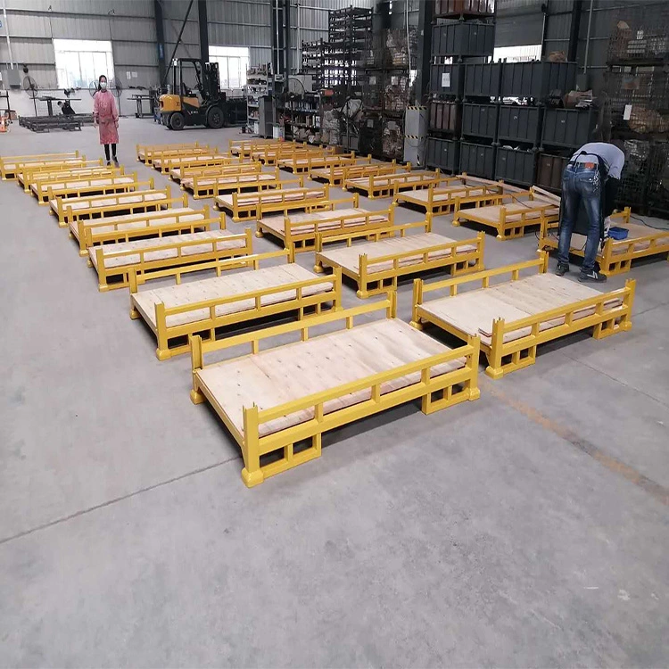 Customized Folding Metal Stacking Rack/Storage Stillage/Post Pallet for Garment Fabric Roll