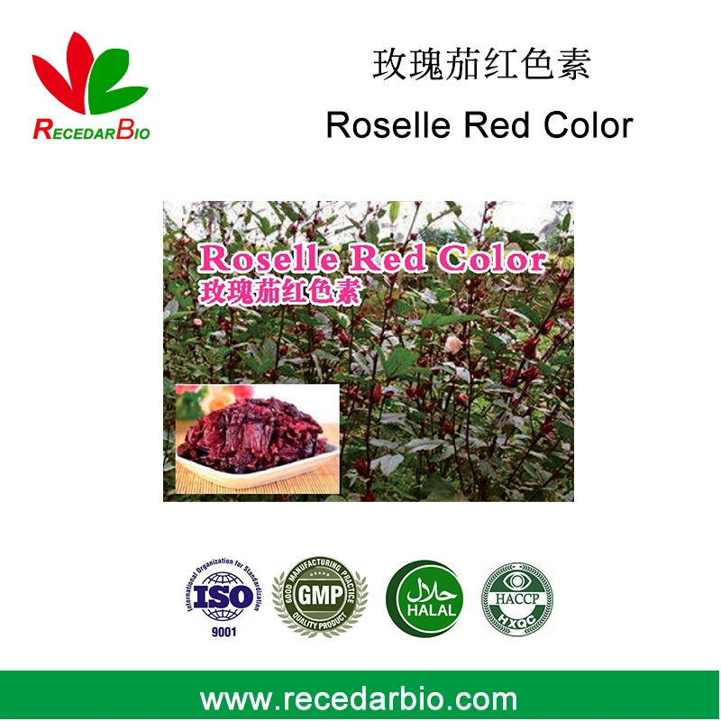 Natural Food Colorants Color Pigments Phycocyanin Powder Roselle Red Color