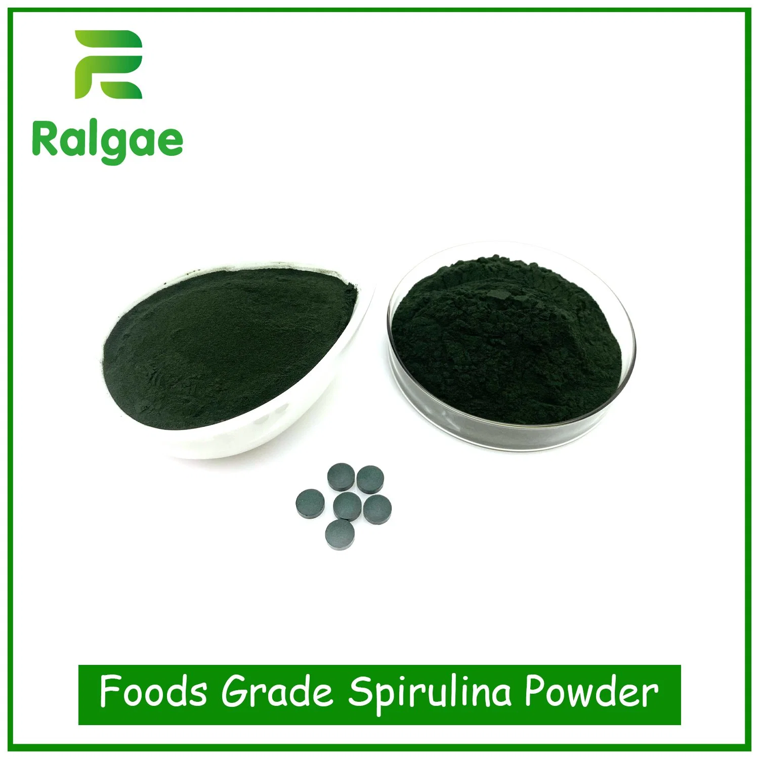 Alimentos Grado Spirulina polvo Orgánico Spirulina polvo Verde Alga polvo Spirulina Algae polvo tableta Spirulina