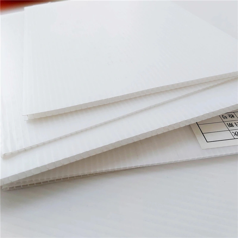 PP Cartonplast Flute Corrugated Cardboard Sheet White