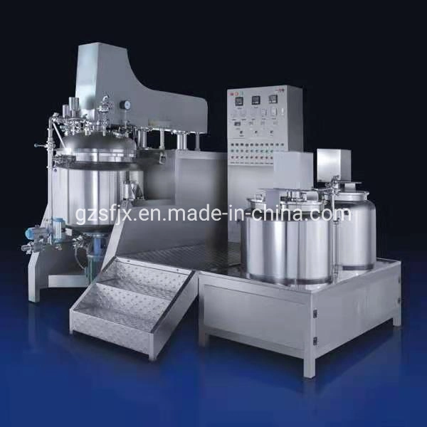 Factory Price 200L Hydraulic Lifting Vacuum Emulsifying Mixer Machine Lotion Mixer Homogenous Emulsifier