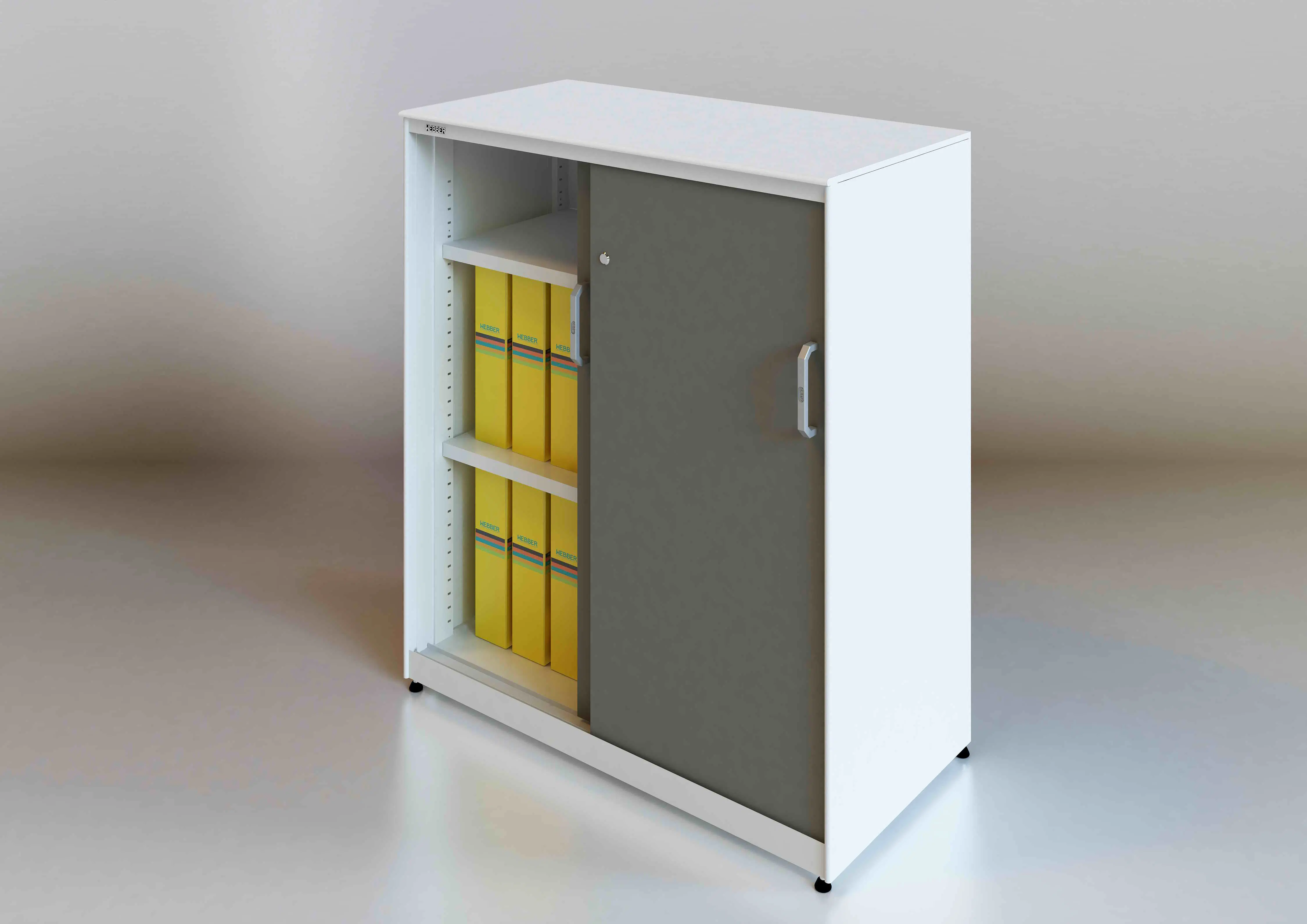 Modern Metal Sliding Door Cabinets for Office School with Lock