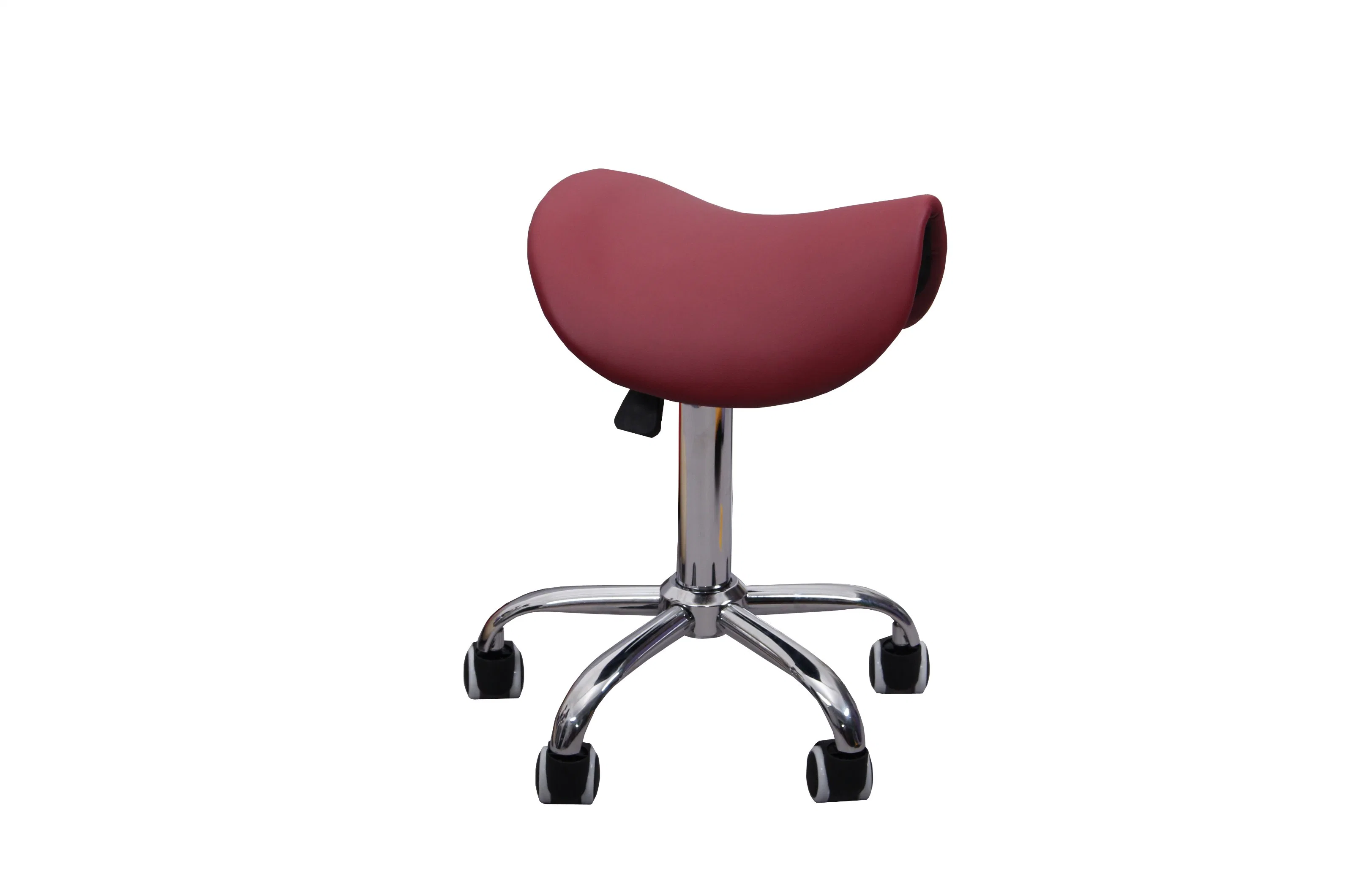 Cadeira de rodas ajustável com rodas Banco de Barbeiro para selar Office Home Salon SPA Studio