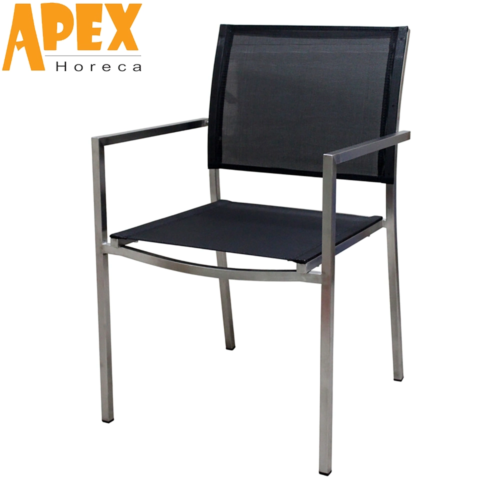 Wholesale/Supplier Stainless Steel Dining Table Chair Set Hotel Garden Furniture