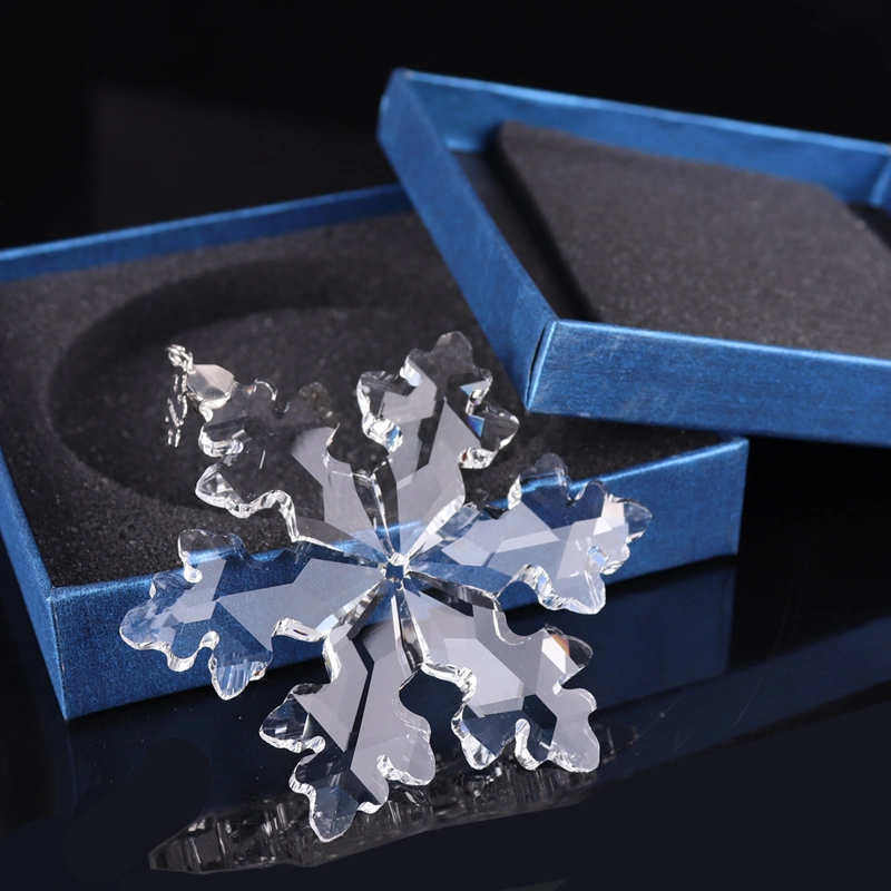 K9 Crystal Snowflake Pendant for Souvenir Gifts