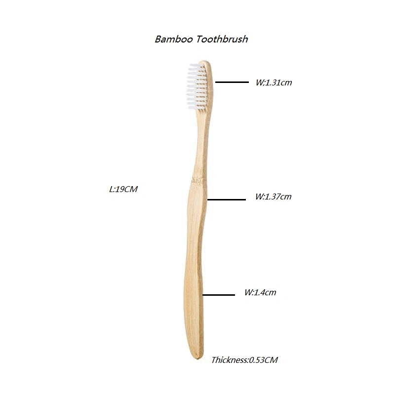 Нейлоновые щетинки 100% биоразлагаемые натуральные мягкие щетинки экологически безопасная зубная щетка Bamboo Для дома Отель поездки использовать