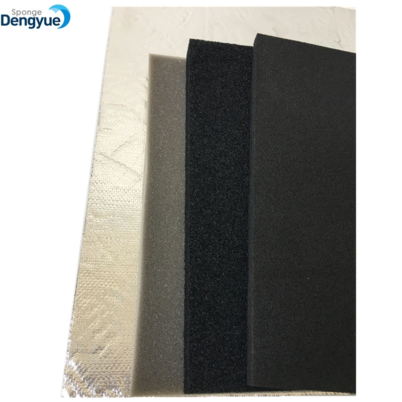 Sound Absorbing Mat NBR Rubber Foam with Aluminium Film