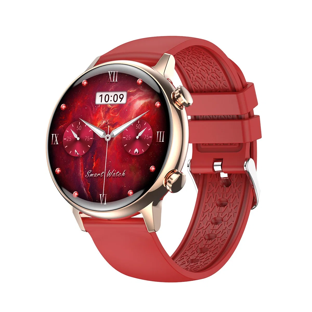 2023 Fashion 1.1inch Amoled Ladies Smartwatch Bt Call IP68 Waterproof Sleeping Tracking Wristband Smart Watch for Women