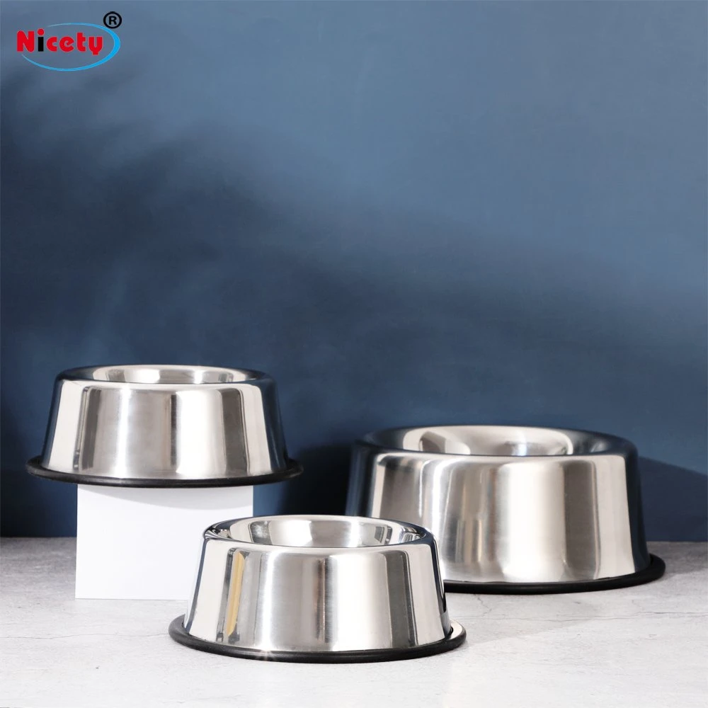 Welcome OEM/ODM Dog Bowl Luxury Thickened Dogs Pet and Cats Stainless Steel Pet Bowls Feeders