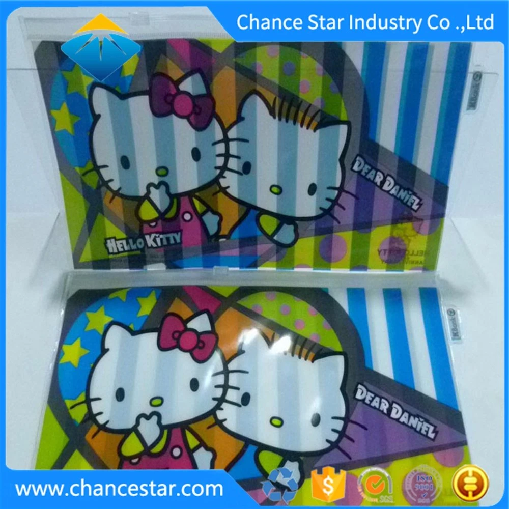 Custom Promotional Transparent PVC Bag Packaging with Zipper