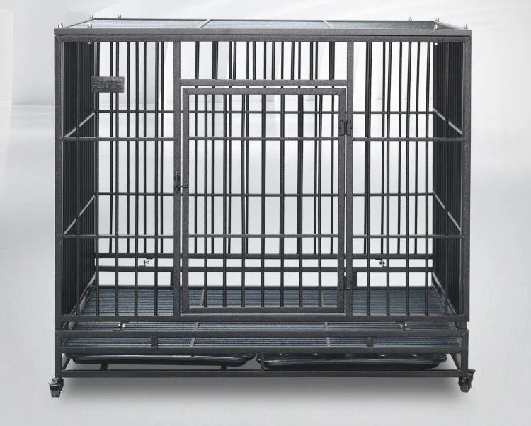 Popular Dog Cage with Multiple Sizes Stainless Steel Pet Transport Metal Kennel Mesh Dog Cage