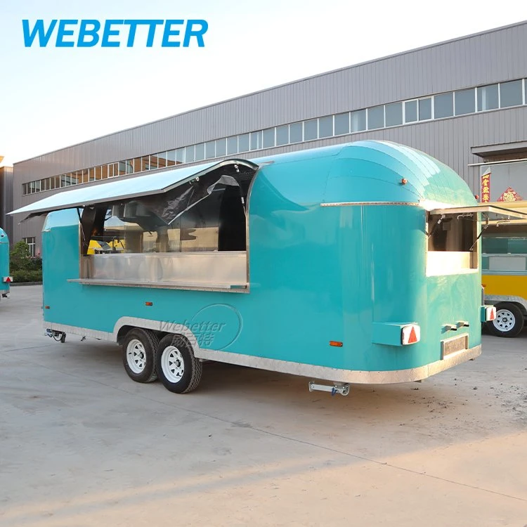 Weetter Airstream Foodtruck مخبز الآيس كريم شاحنة القهوة شاحنة تنقل الطعام عربات ومقطورات طعام