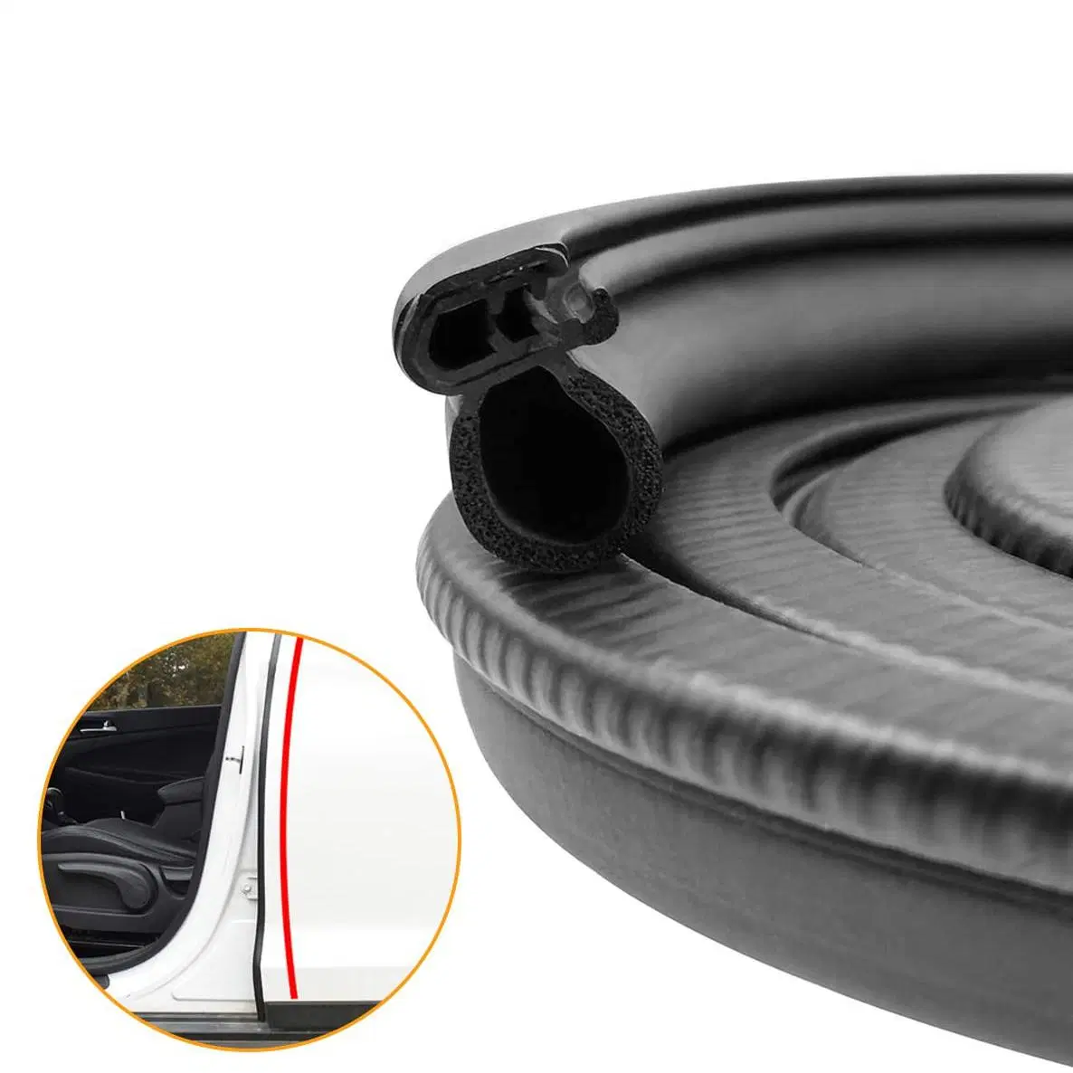 Waterproof Auto Door Windshield Edge Protection Rubber Seal Strip