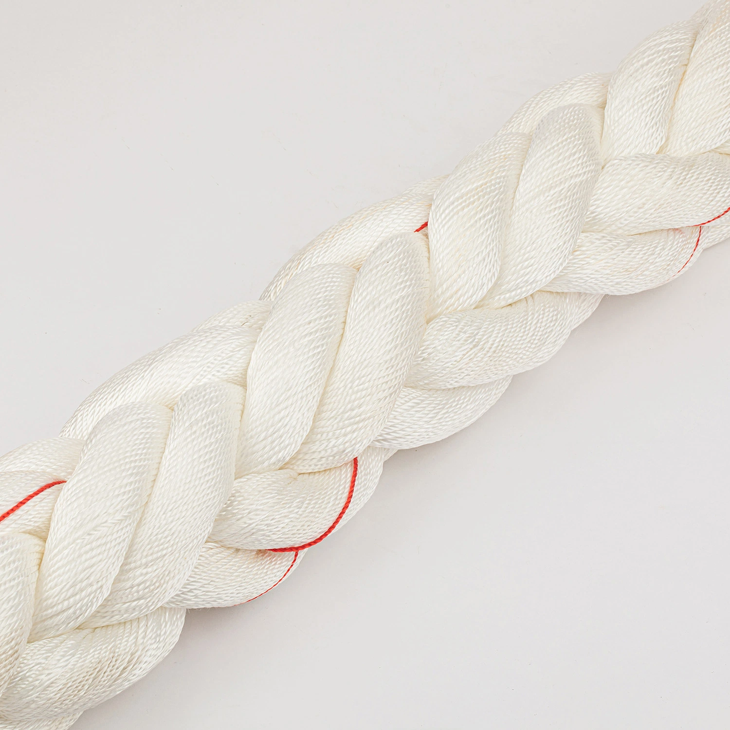 White PP Multifilament Double Braided Mooring Rope