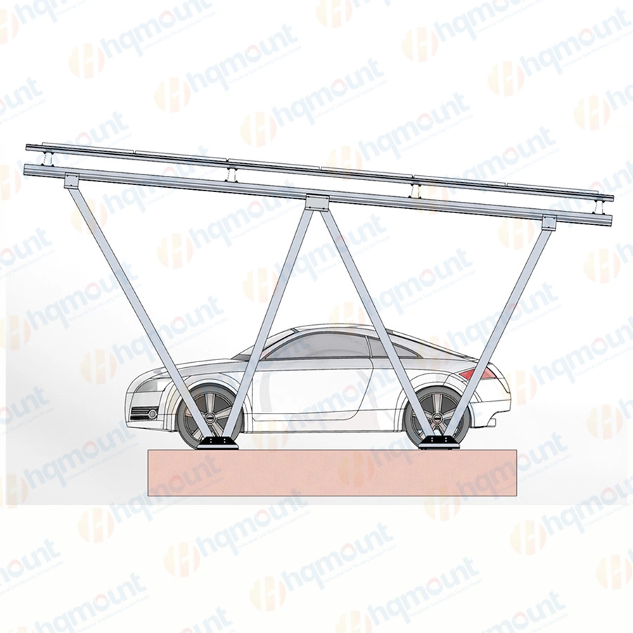 OEM Popular Design Steel Structure Solar Carport Mounting Structure