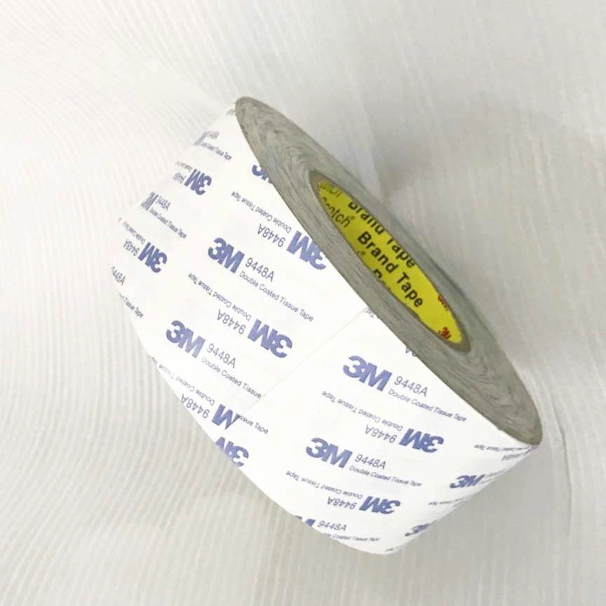 3m 9448A Double Coated Tissue Tape 9448A Non-Woven Tape for Plastic Film Lamination/Bonding