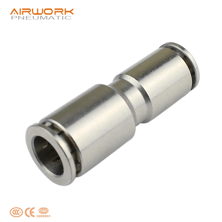 Pg Brass Hose Connector Mechanical Union Straight Reducing PU Push-in Air Gas Push in Pipe Piping Fitting Storage