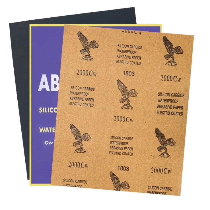 Free Sample 400 600 800 Grit Sandpaper Water/Dry Abrasive Sand Papers