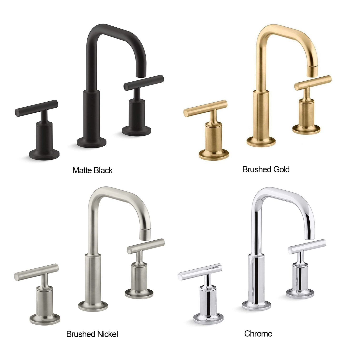 Wholesale/Supplier Widespread Brushed Nickel Bathroom Faucet 8 Inch Lead-Free Lavatory Faucet with Pop up Drain and Supply Hose