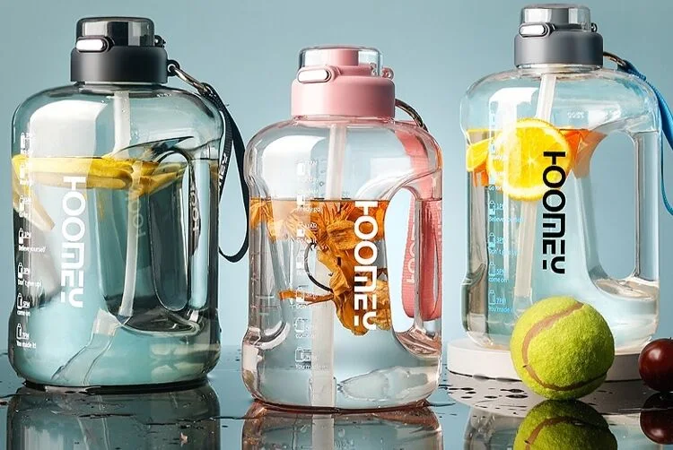 500ml OEM Plastic Sports Leak Proof Tritan Blender Art Protein Shaker Motivational Vacuum Flasks Thermos Beverage Container Water Bottle