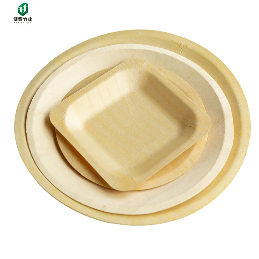 Biodegradable Disposable Plate for Restaurant Wood Plate